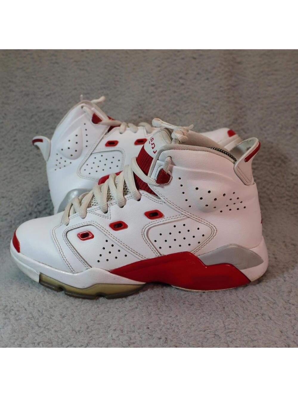Nike Air Jordan Size 6.5Y Kids Youth White Red DM1159-106